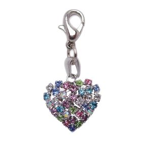 Colorful Rhinestone Heart
