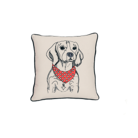 BEAGLE PORTRAIT DOG PILLOW
